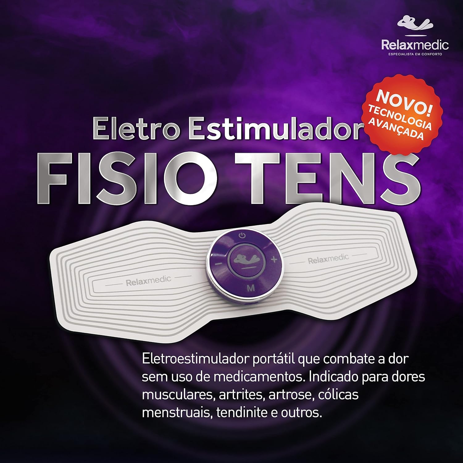 Eletroestimulador Fisio Tens Control RelaxMedic 3