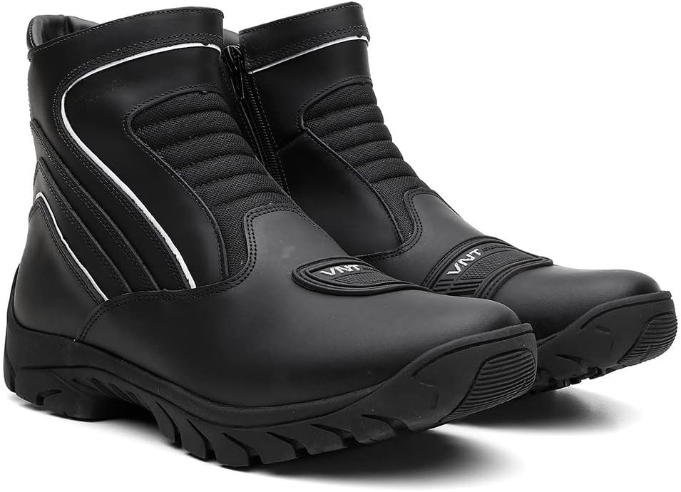Bota Motociclista Couro Impermeável 1