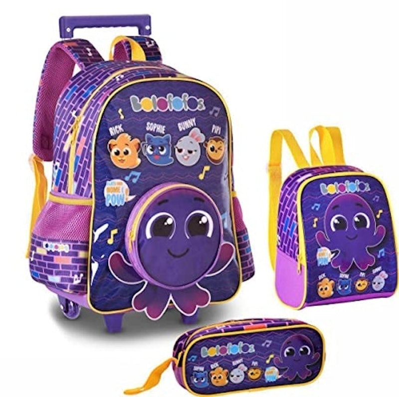 Mochila Escolar Infantil mochila de rodinhas infantil Grande Capacidade  Para Estudantes - Escorrega o Preço