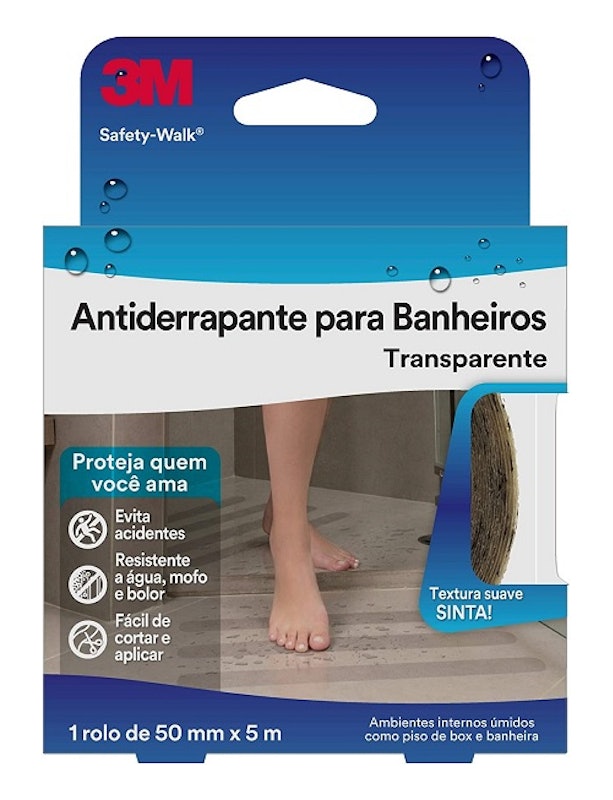 Fita Antiderrapante para Banheiro 3M Safety-Walk 1