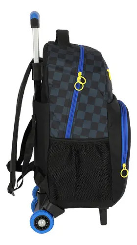 Kit Escolar de Rodinhas Sonic Quadriculada Luxcel 3