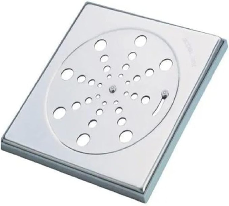 Ralo Grelha Inox para Banheiro Quadrado 2