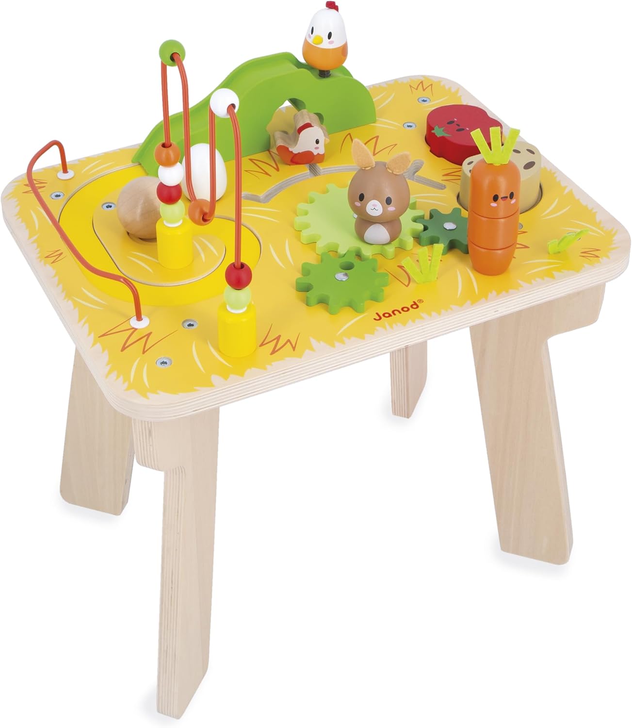 Mesa de Atividades de Madeira Fazendinha Janod 1