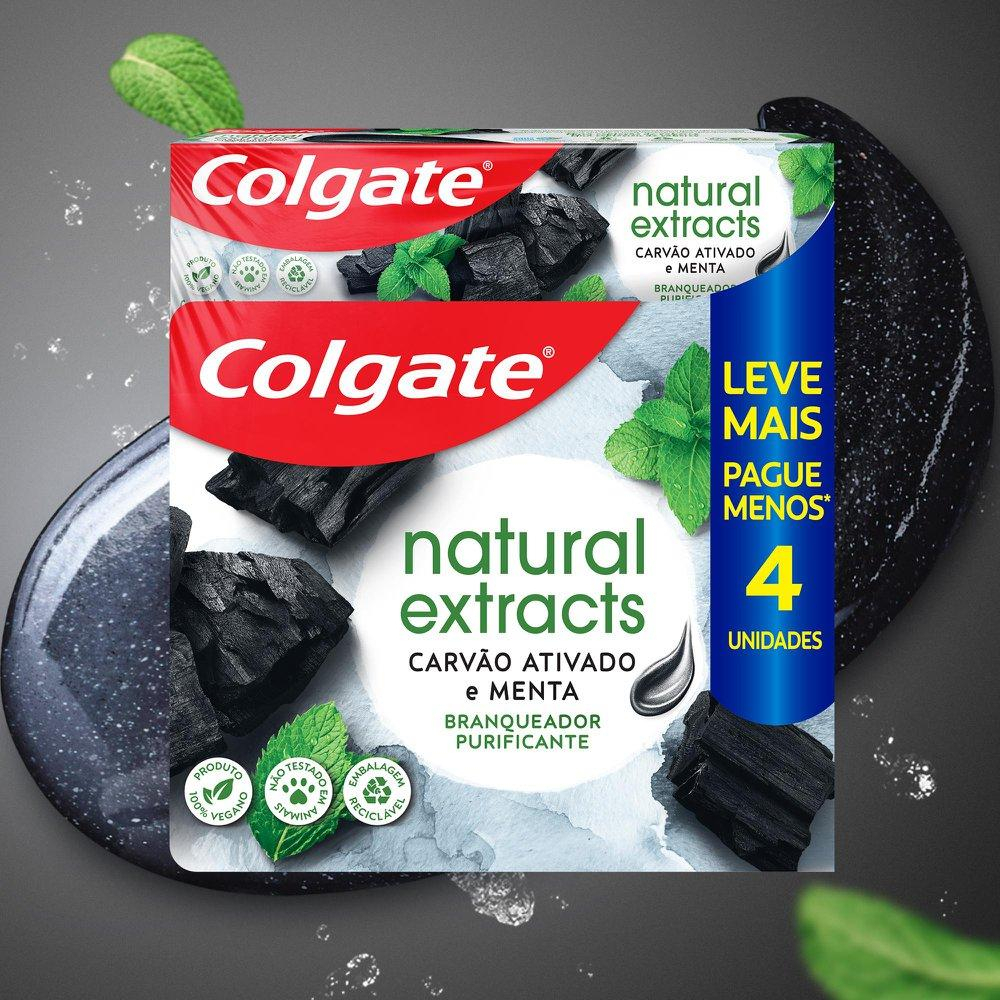 Creme Dental Colgate Natural Extracts Carvão Ativado e Menta 2