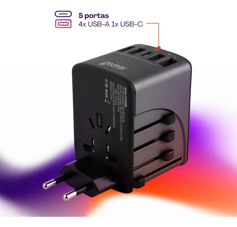 Carregador Adaptador de Viagem 4