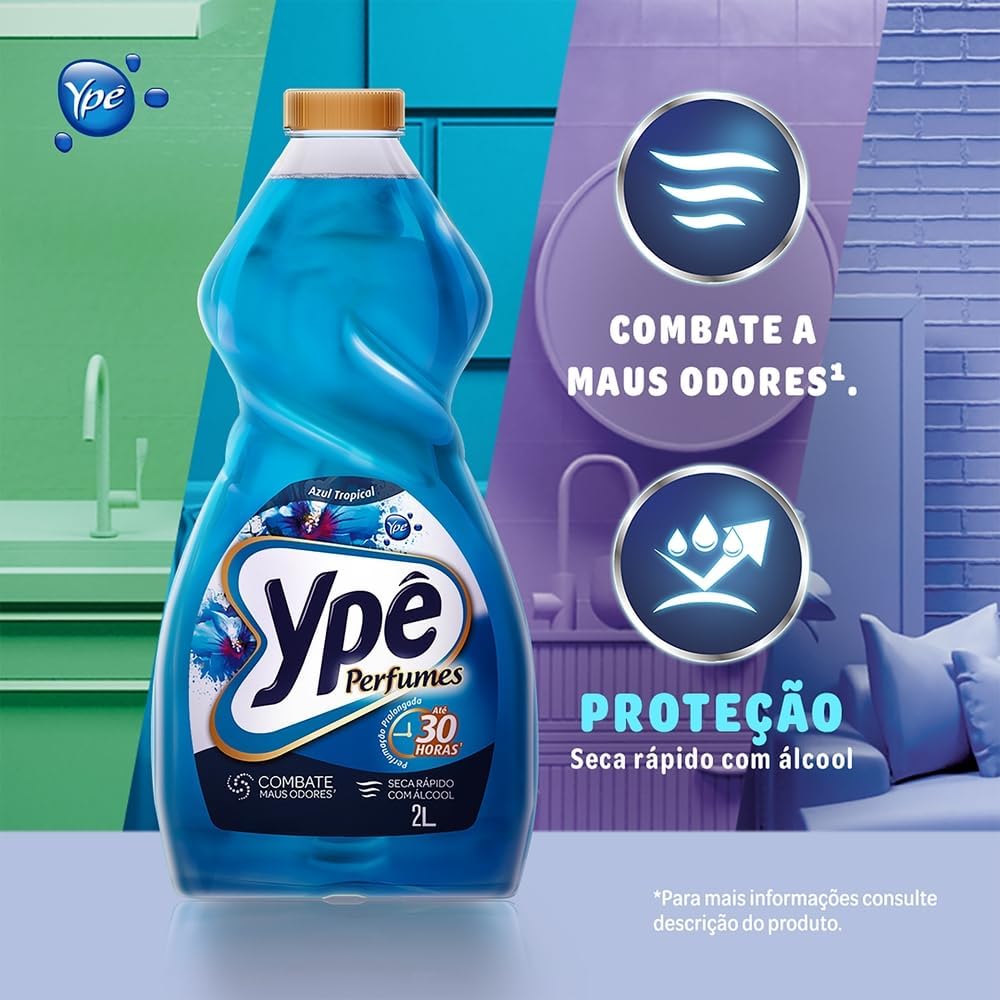 Limpador Perfumado Ypê Azul Tropical 2 L 3
