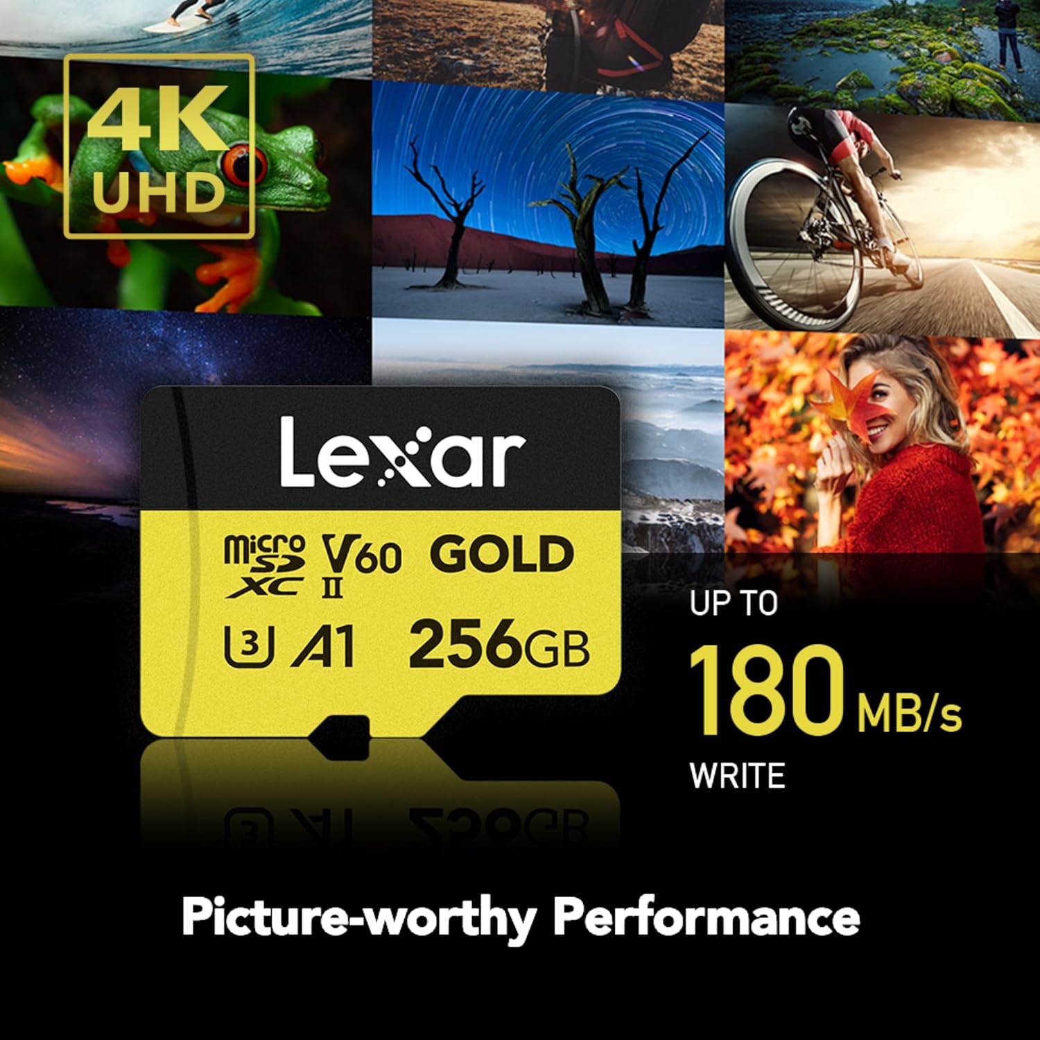 Cartão microSDXC UHS-II GOLD Lexar Professional 3