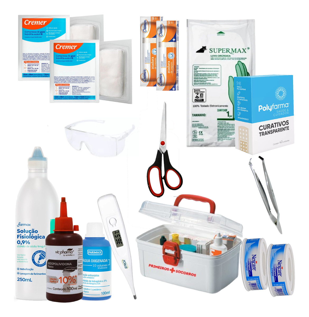 Kit de Primeiro Socorros Portátil Completo para Empresas 1