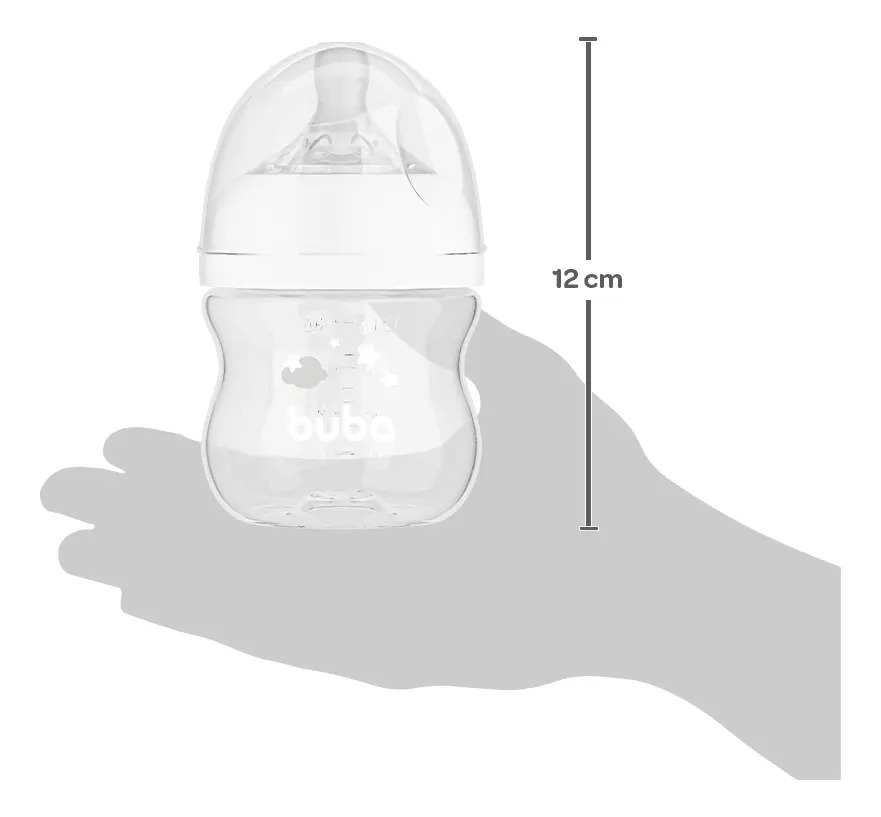 Kit 2 Mamadeiras Buba Easy Flow Nuvem 120 + 270 ml 5