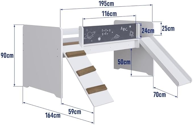 Cama Infantil Épic com Escorregador 3