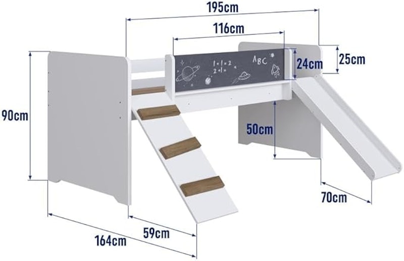 Cama Infantil Épic com Escorregador 3
