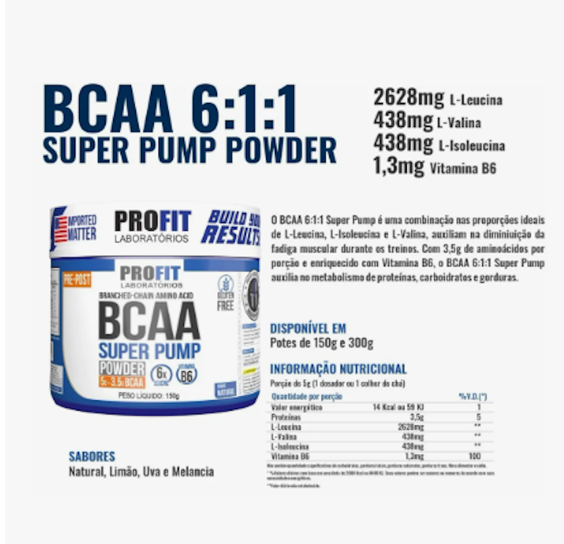 BCAA 6:1:1 Super Pump Powder 4