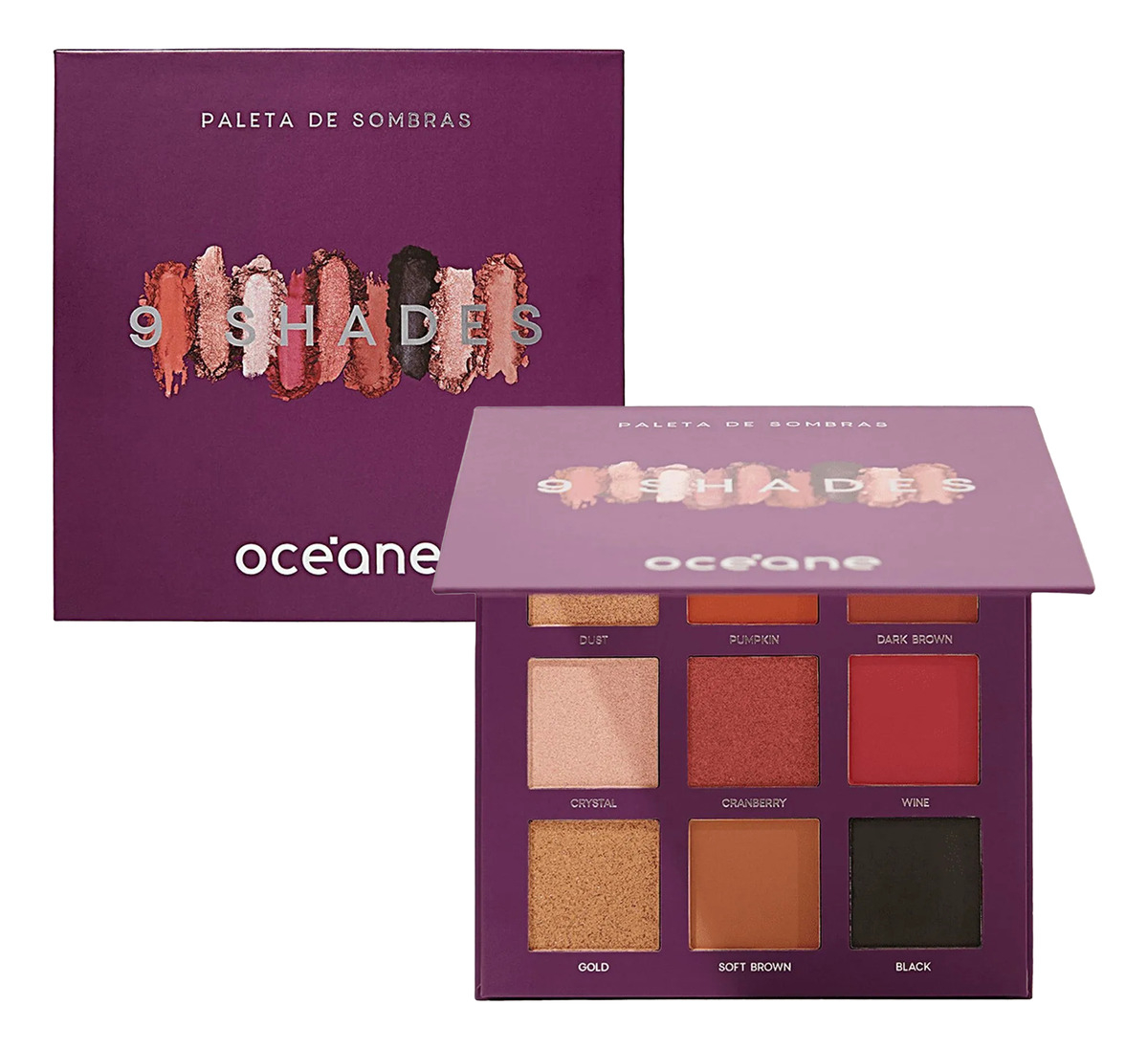 Paleta de Sombras 9 Shades Océane Purple 3