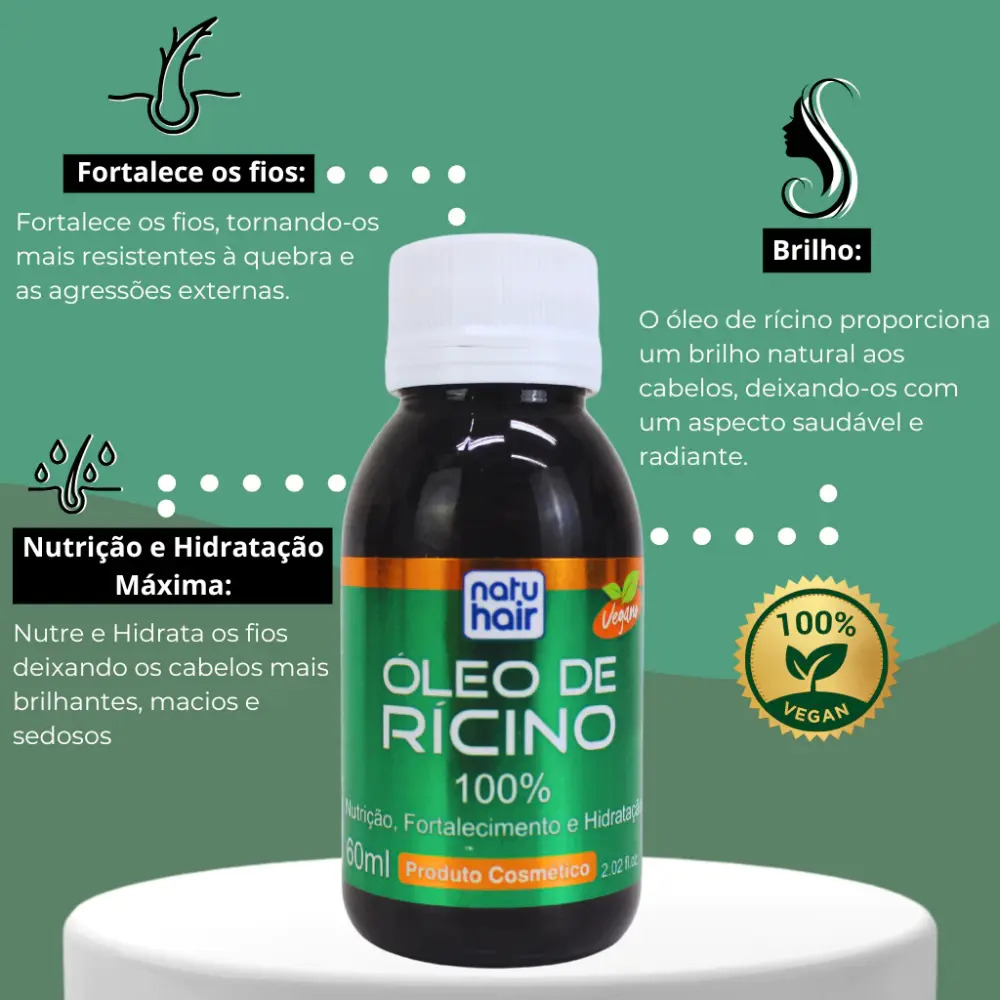 Óleo de Rícino NatuHair 3