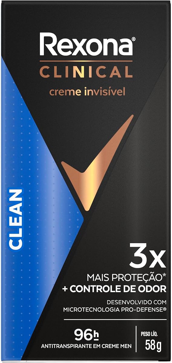 Antitranspirante Masculino Creme Clinical Clean Rexona 4