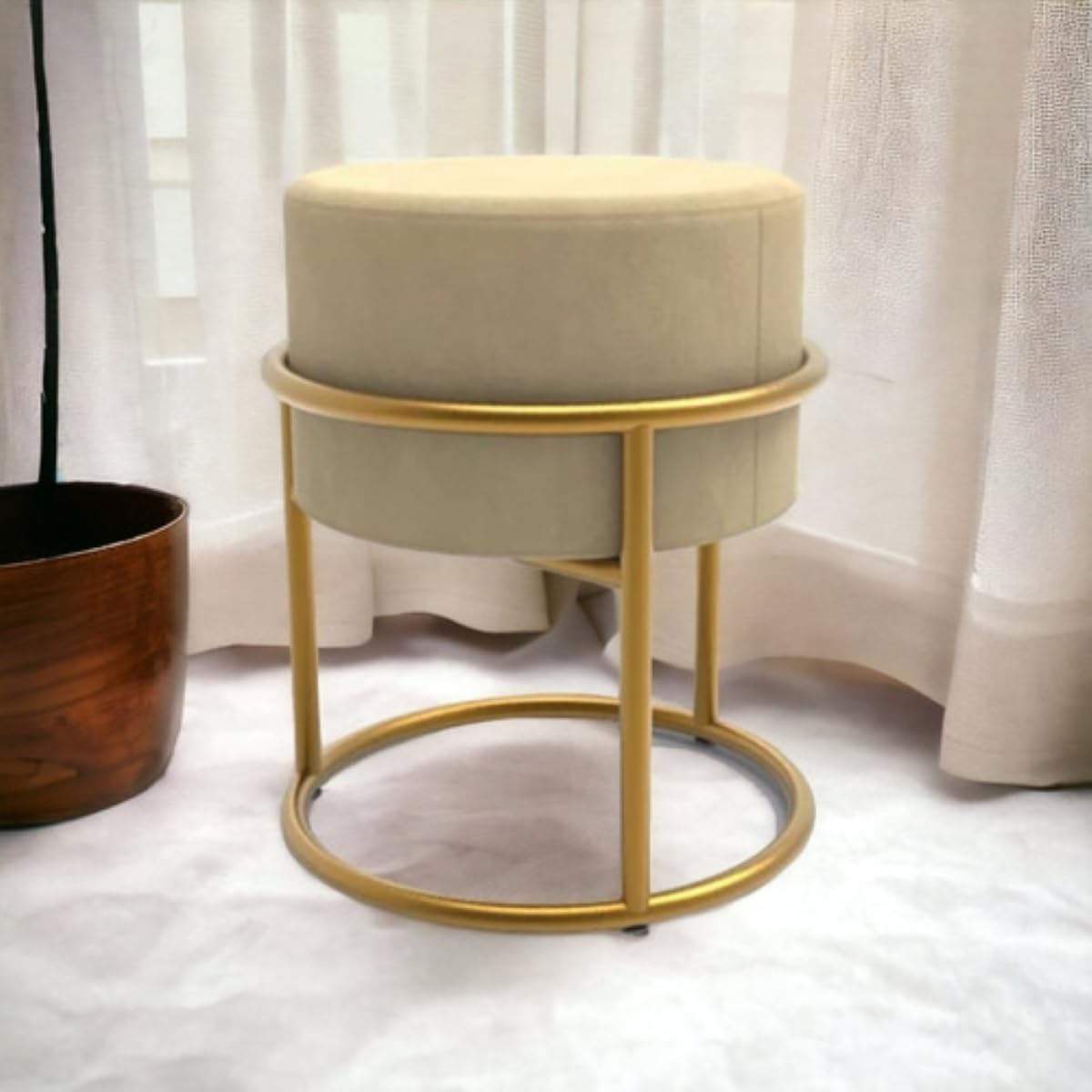 Puff Banqueta Redondo Provador Boutique 2