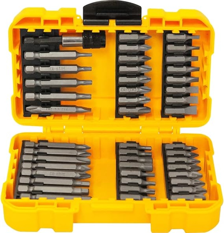 Jogo de Bits/Ponteiras com 46 Peças Encaixe Sextavado de 1/4" 2
