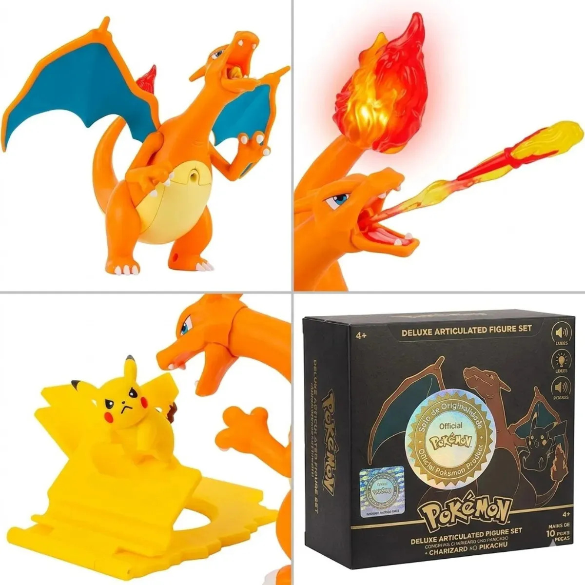 Figura de Luxo Chama e Voo do Charizard 5