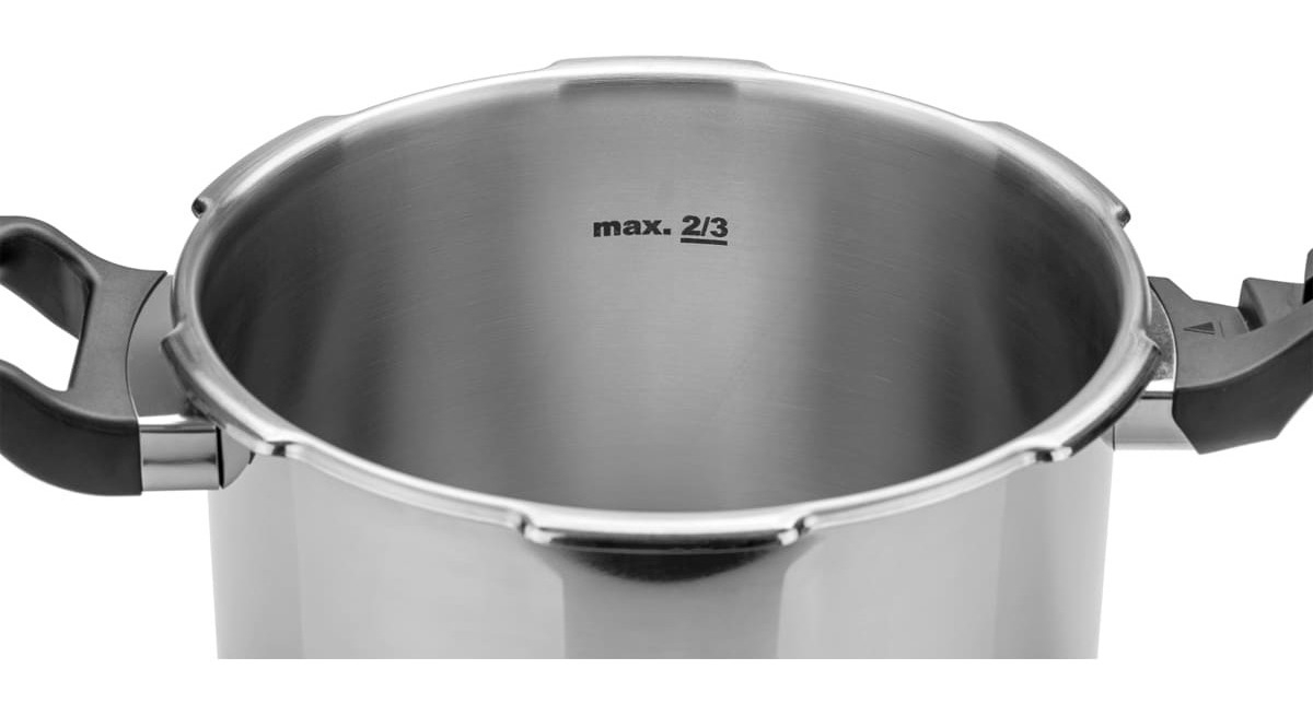 Panela de Pressão Brava em Aço Inox com Fundo Triplo 20 cm 4,5 L 2