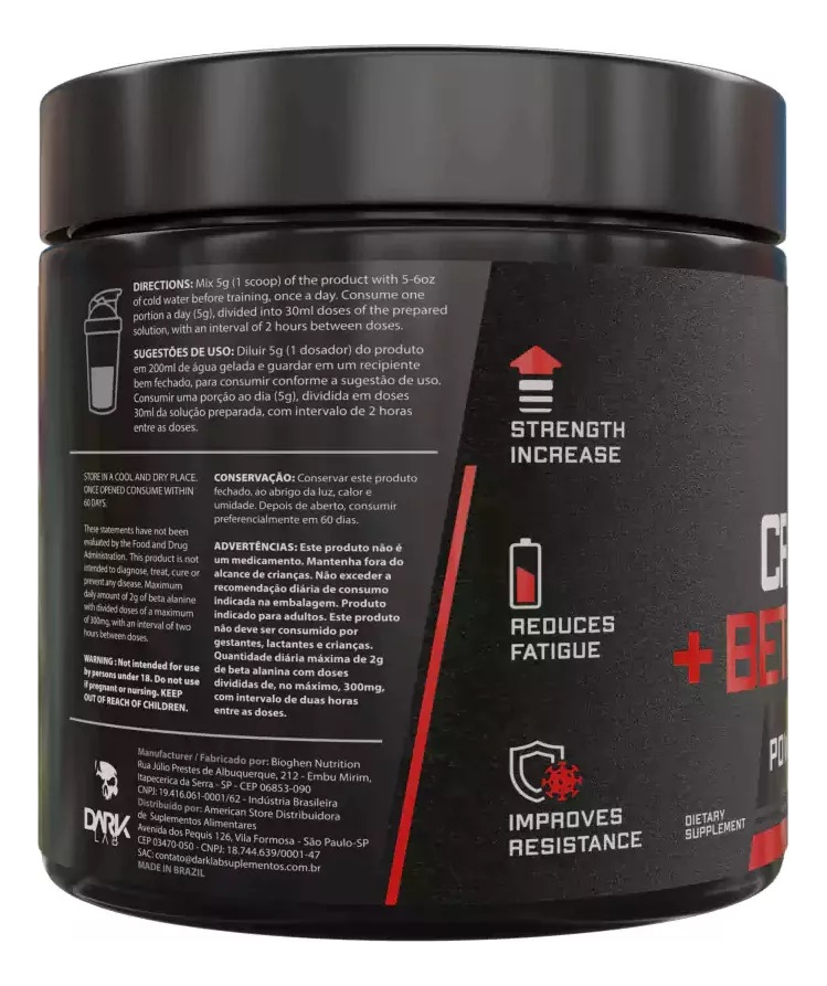 Creatina e Beta-Alanina 300 g 3