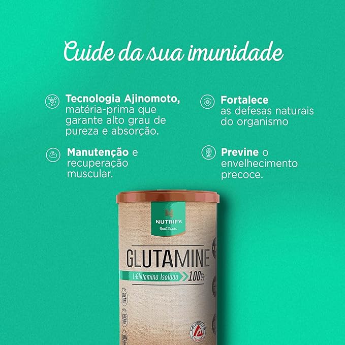 Glutamina em Pó Glutamine Nutrify 4