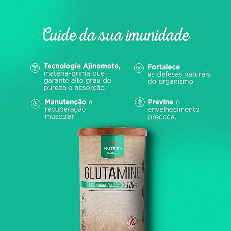 Glutamina em Pó Glutamine Nutrify 4