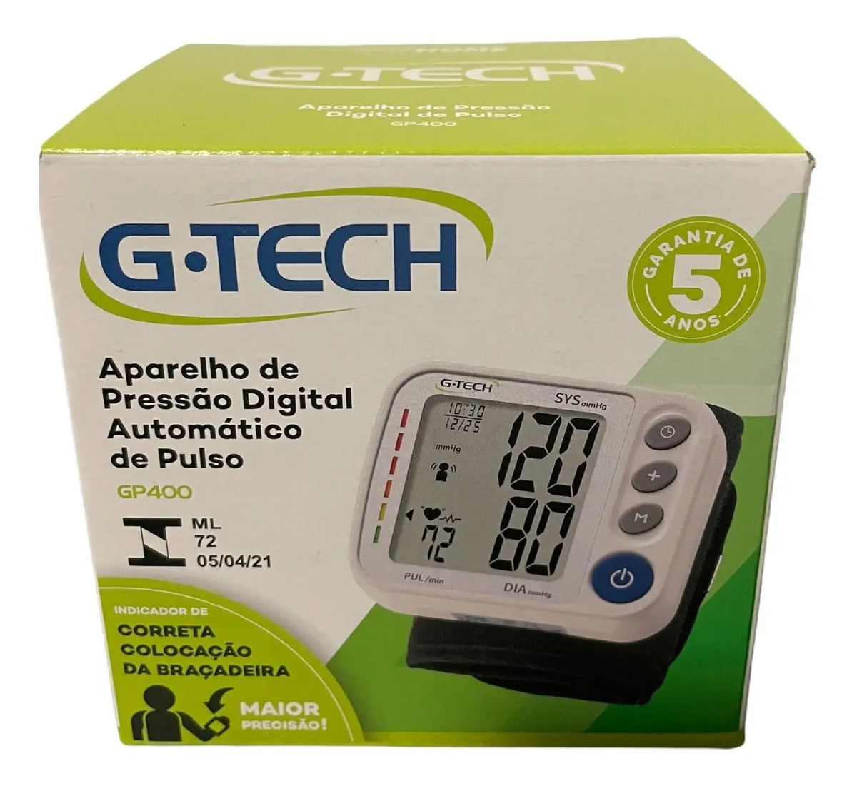 Aparelho de Pressão Digital de Pulso G-Tech GP400 5