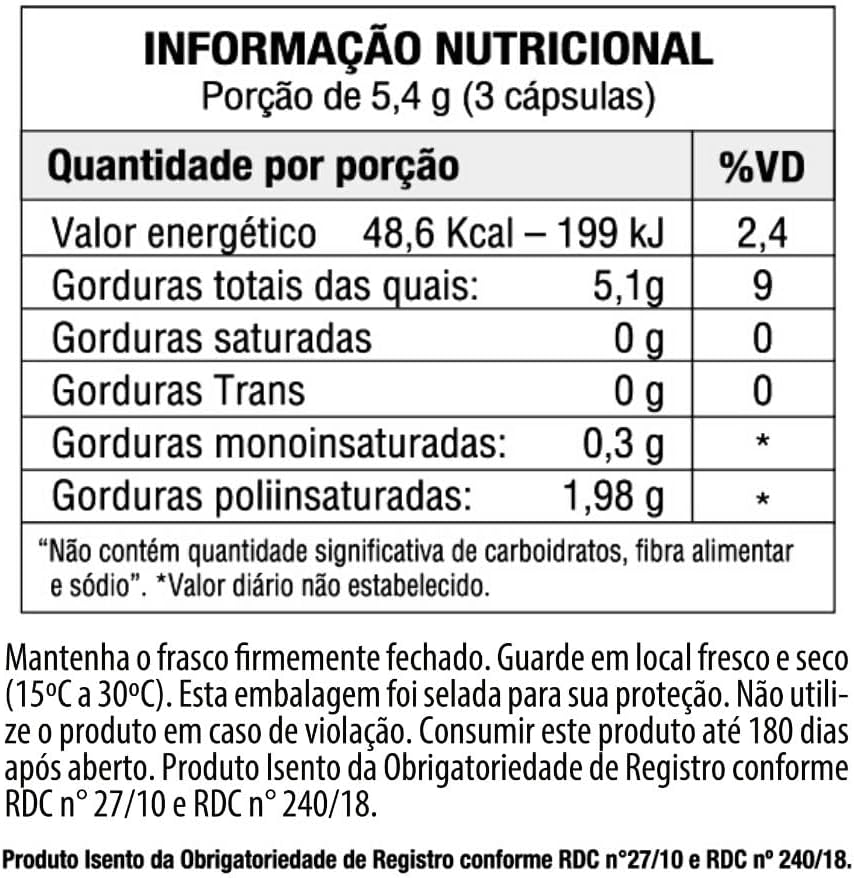 Flaxgold 1000 mg Óleo de Linhaça (Ômega 3) 3