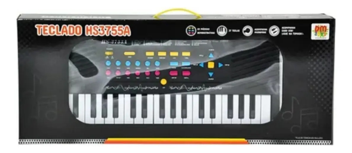 Teclado com Microfone DM Toys HS3755A 4