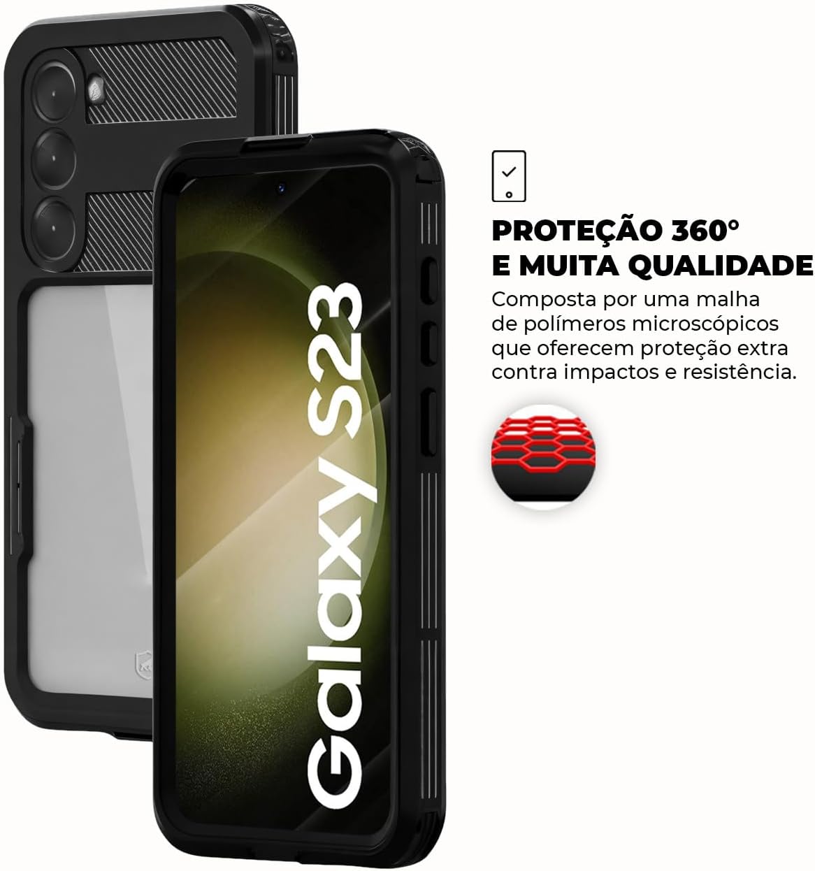 Capa à Prova D'Água Nautical para Samsung Galaxy S23 Gshield 4