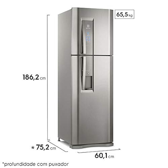 Geladeira Duplex Electrolux com Dispenser de Água Platinum 400 L 3