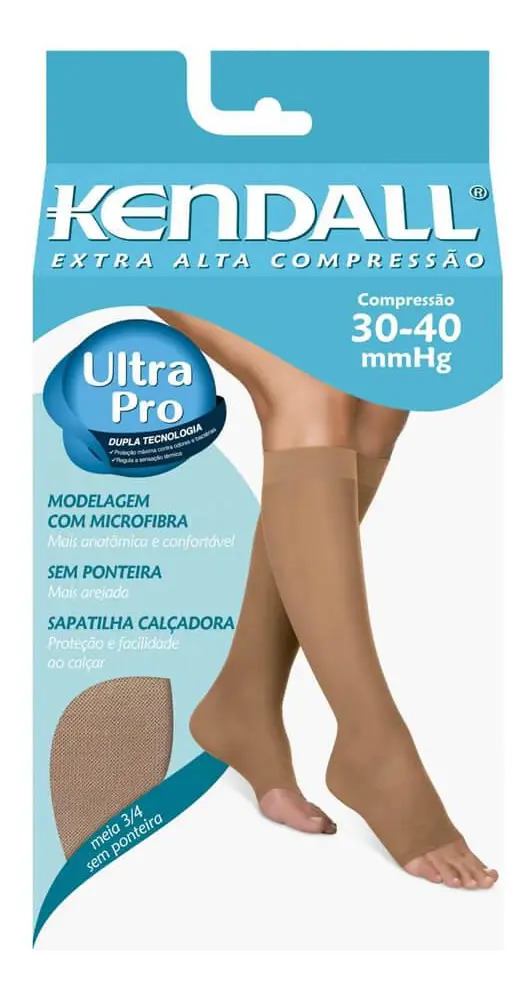 Meia Kendal 3/4 30-40 mmHg sem Ponteira 2