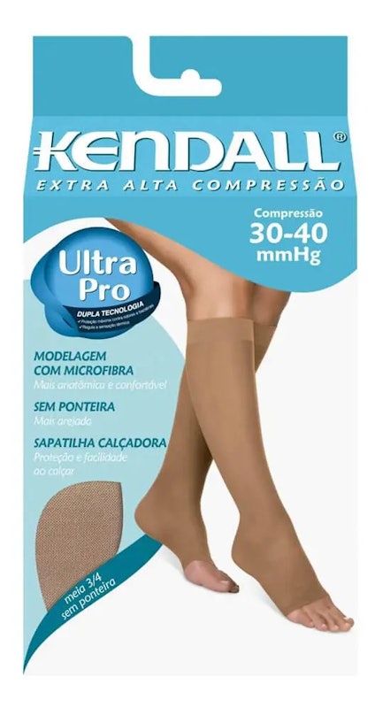 Meia Kendal 3/4 30-40 mmHg sem Ponteira 2