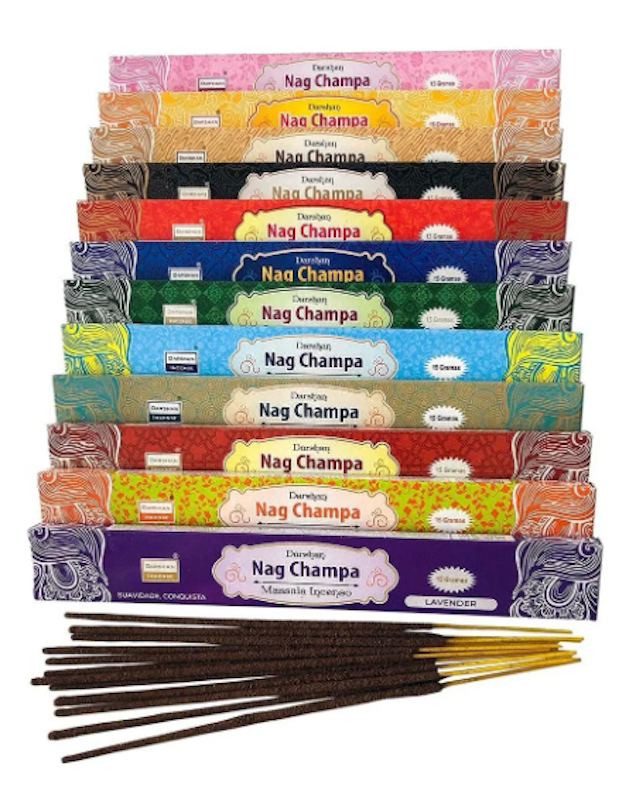 Incenso Nag Champa 12 Caixas Sortidas com 12 Varetas 5