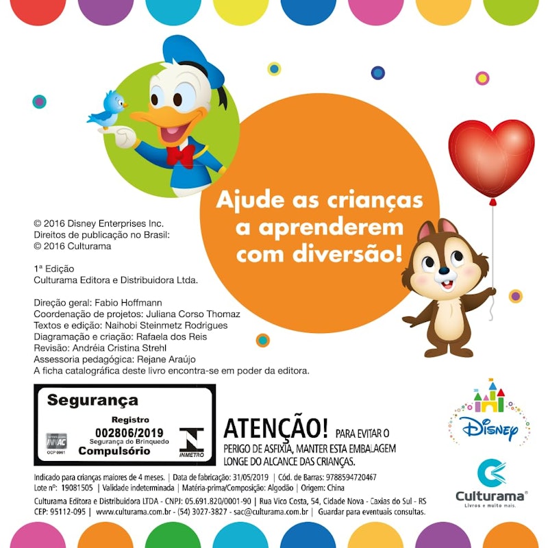 Livro de Pano Disney Baby - Conhecendo os Lugares 2