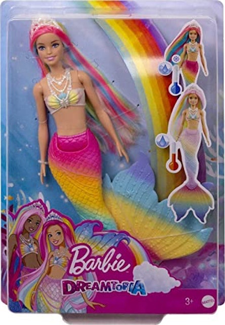 Barbie Fantasia Boneca Sereia Muda de Cor 5