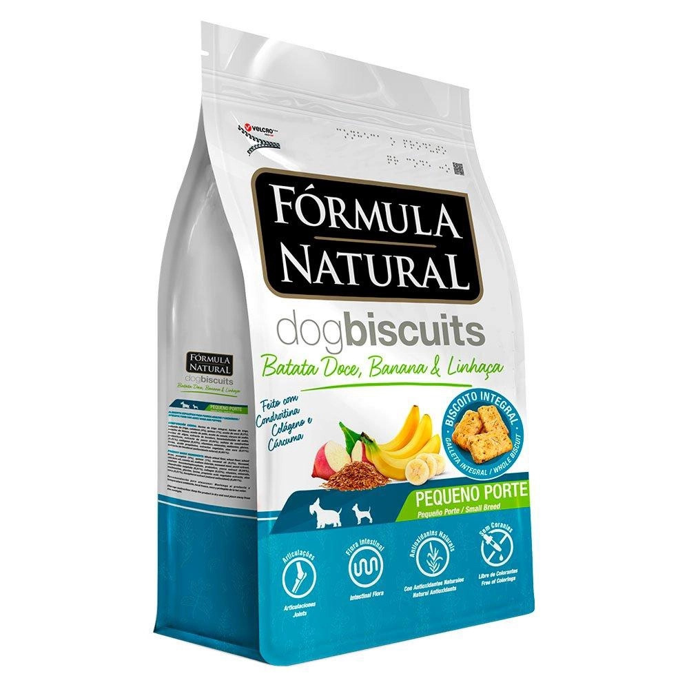 Fórmula Natural Dog Biscuits Batata Doce, Banana e Linhaça Pequeno Porte 2