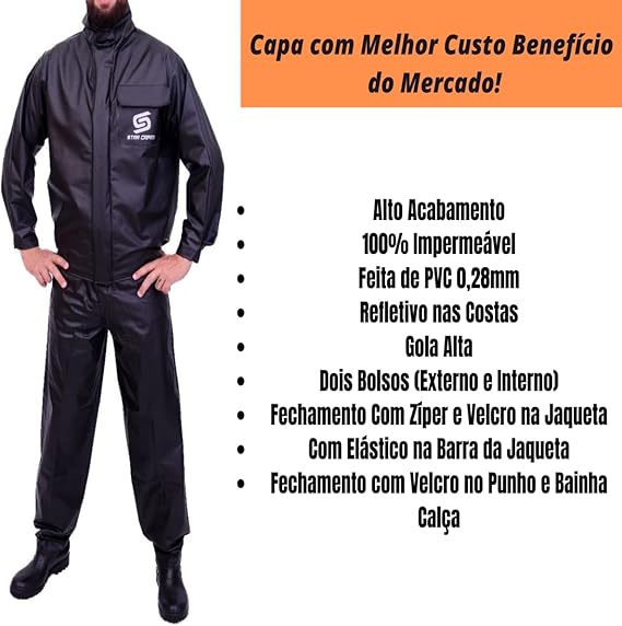 Capa de Chuva PVC Luxo 2
