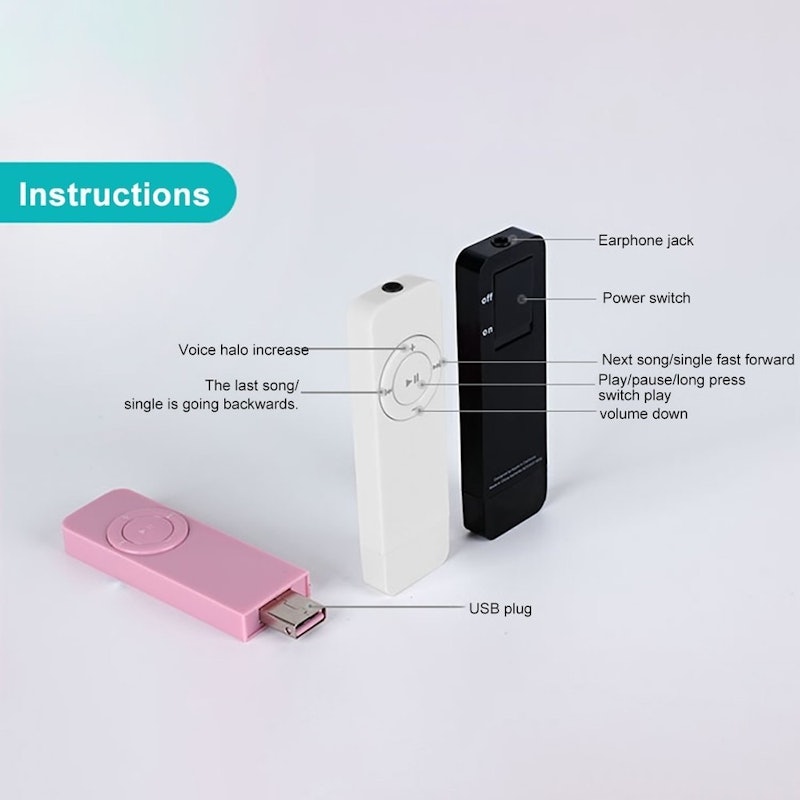 Portable USB Sport U Disk MP3 Music Player Ultra Thin Design 2