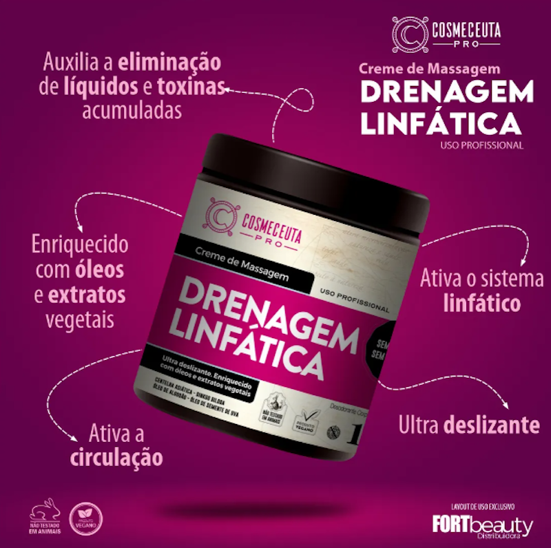 Creme de Massagem Drenagem Linfática 1