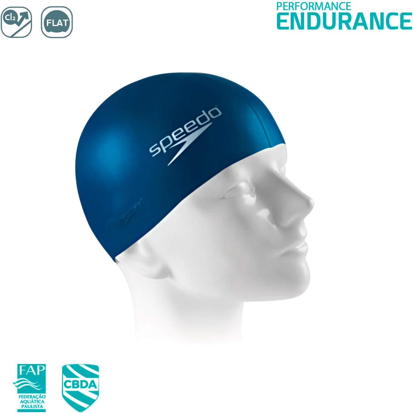 Touca de Natação Flat Cap em Silicone 2