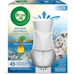 Bom Ar Difusor Elétrico Lirio Branco e Algodão