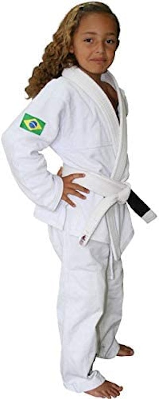 Kimono Juvenil Trançadinho Branco 1