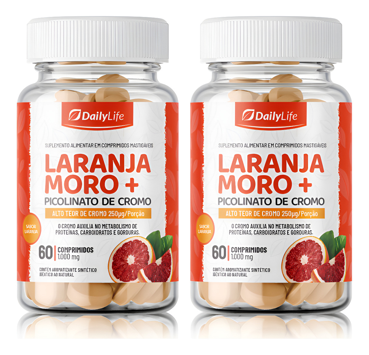 Kit 2x Laranja Moro + Picolinato de Cromo (120 Comprimidos) 1