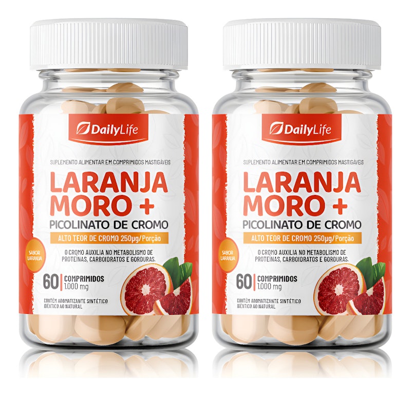 Kit 2x Laranja Moro + Picolinato de Cromo (120 Comprimidos) 1
