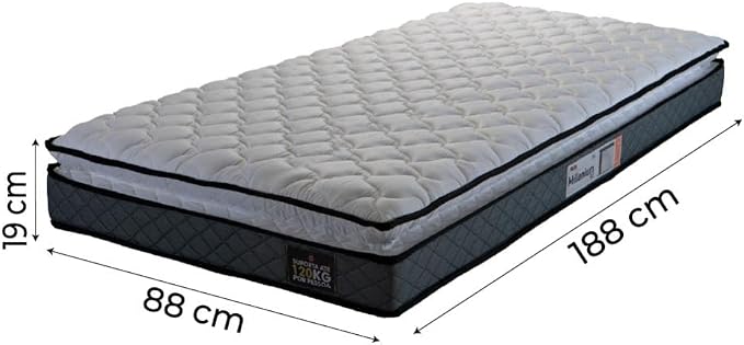 Colchão Solteiro Espuma D33 Pillow Top Millenium 2