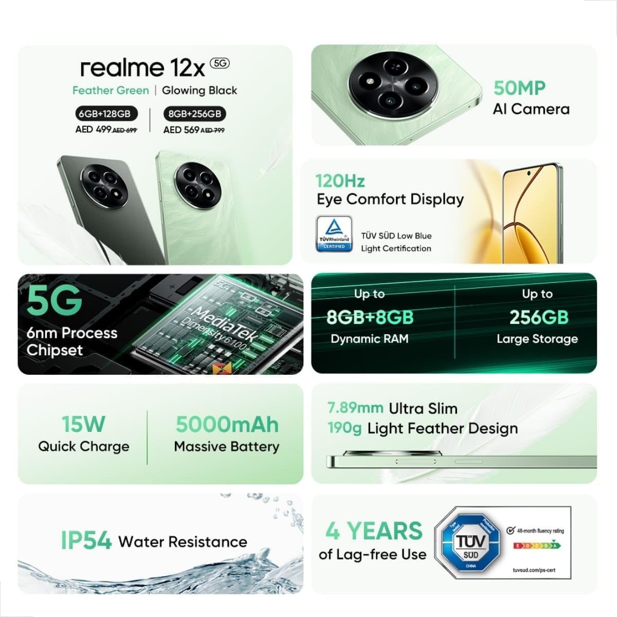 Realme 12X 5G 128 GB e 6 GB de RAM 3