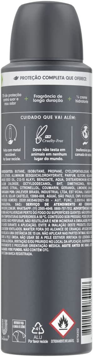Desodorante Antitranspirante Aerossol Dove Men+Care Limão + Sálvia 5