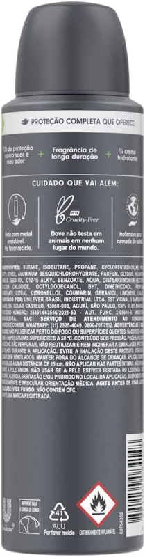 Desodorante Antitranspirante Aerossol Dove Men+Care Limão + Sálvia 5