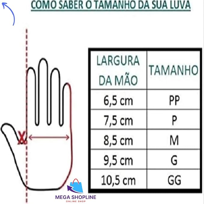 Luva Nitrílica Preta 4